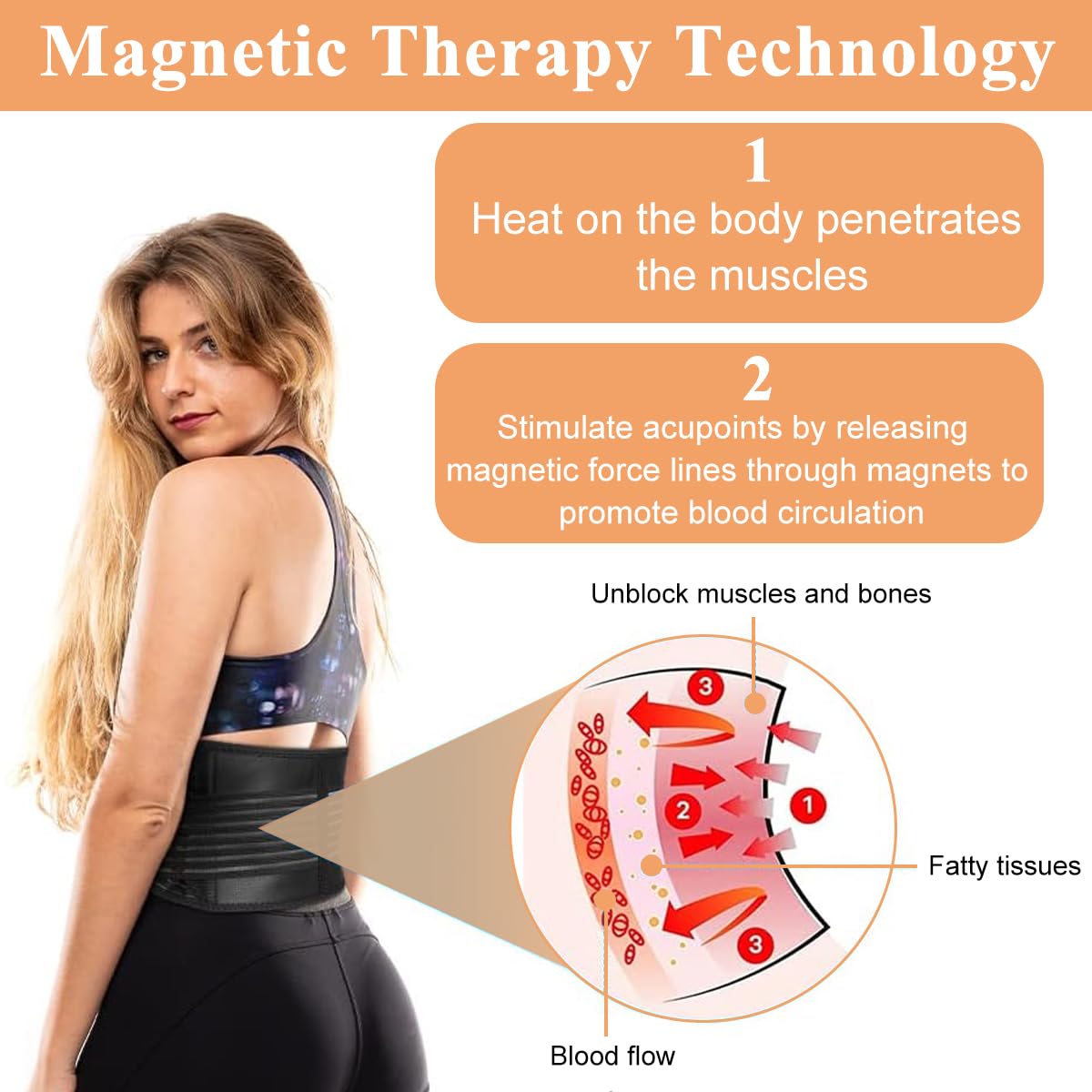 HANNEA Self Heating Waist Belt for Pain Relief Lower Belly Comforter Belt for Period Waist Heated Belt for Men Women Heated Lumbar Support Belt HANNEA Self Heating Waist Belt for Pain Relief Lower Belly Comforter Belt for Period Waist Heated Belt for Men Women Heated Lumbar Support Belt